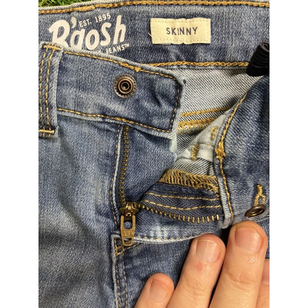 B’gosh Jeans Lot of 2 Size 5T Skinny Super Skinny Dark & Light Wash Cute!!
